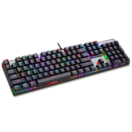 MOTOSPEED CK104 Mechanical Keyboard with Blue Switches,104-Key RGB Backlit Gaming Keyboard